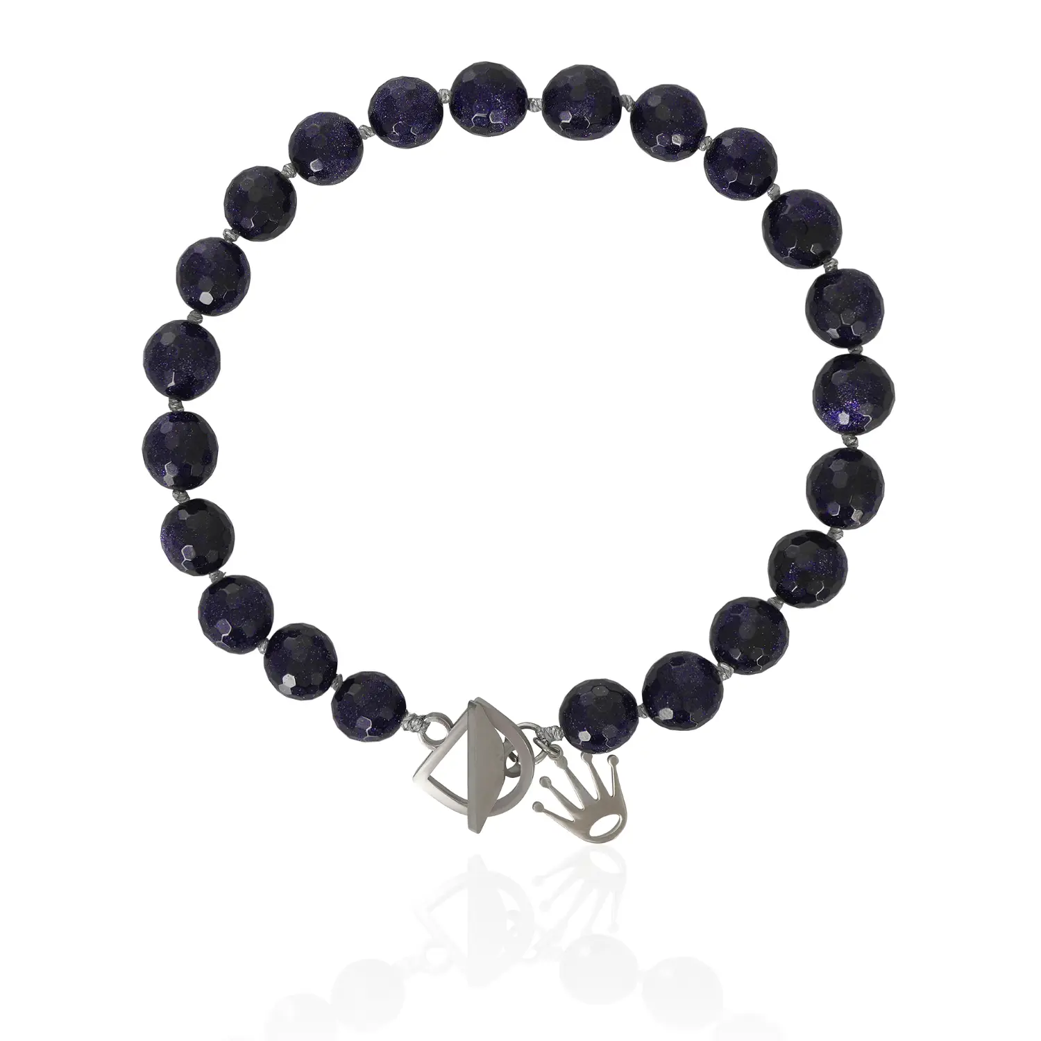 eki-darkblue-1 Extra small EKI κολιέ με ημιπολύτιμους λίθους σκούρο μπλε - Image 1
