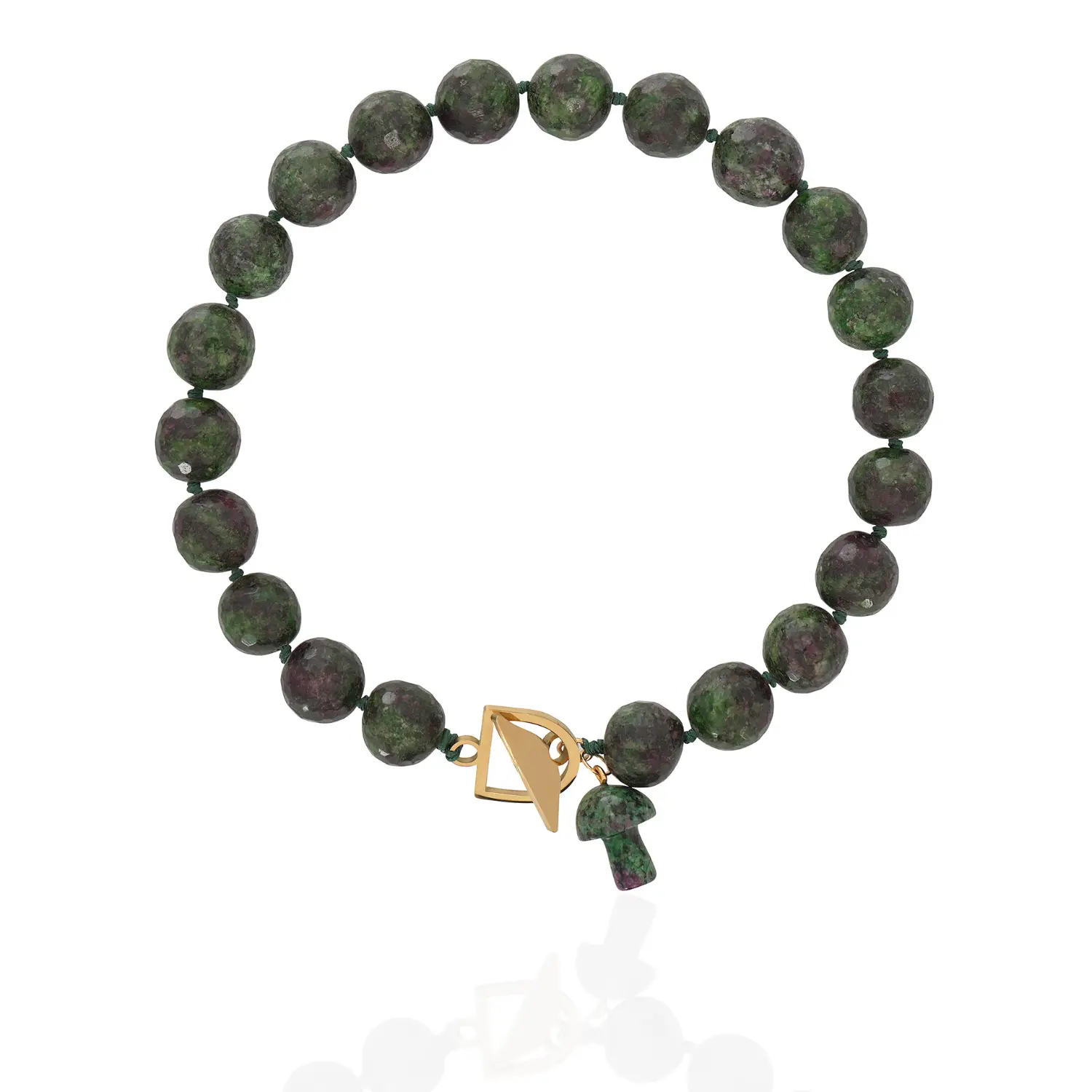 ramon-green-1 Large RAMON κολιέ με ημιπολύτιμους λίθους πράσινο - Image 1