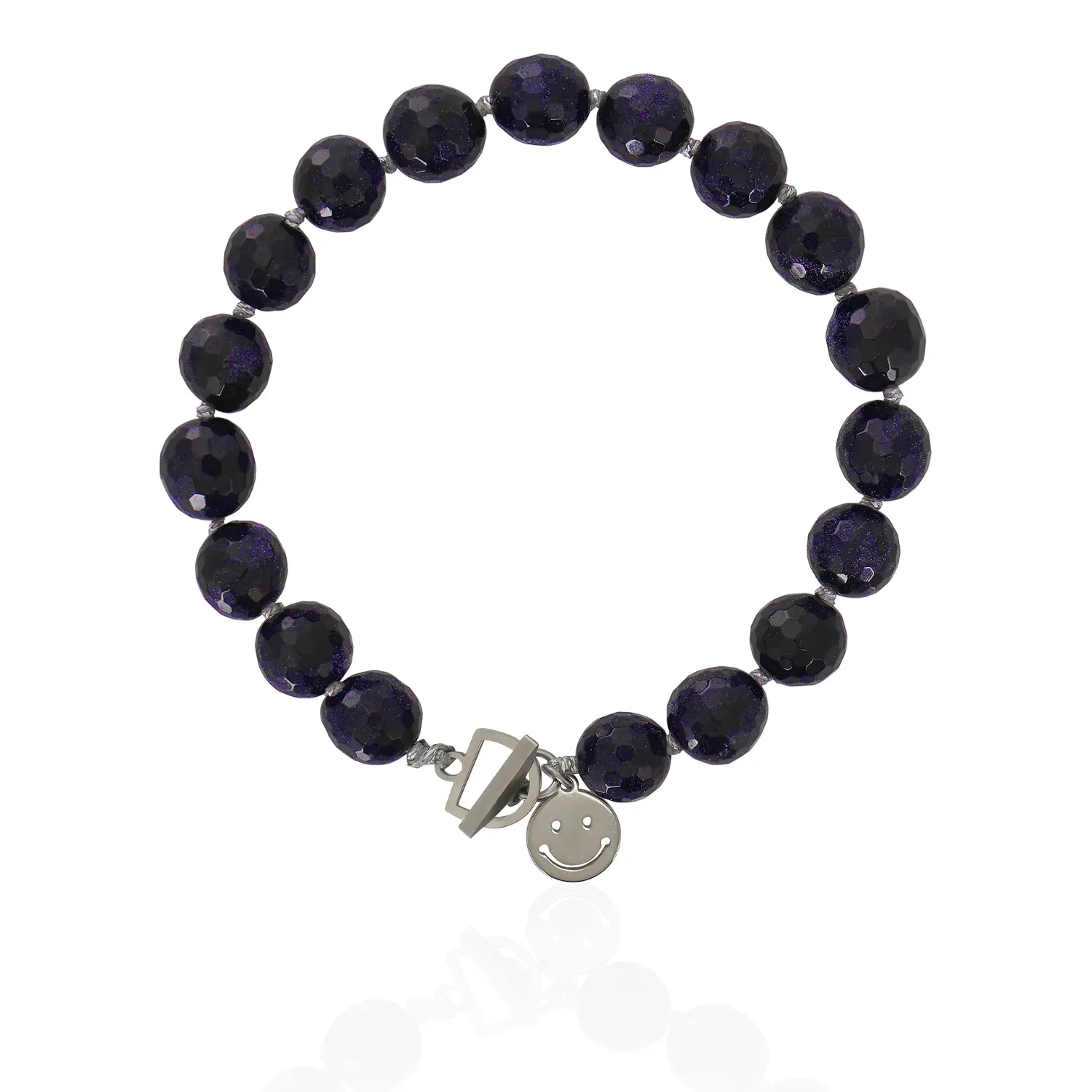 tami-darkblue-1 Extra extra small TAMI κολιέ με ημιπολύτιμους λίθους σκούρο μπλε - Image 1